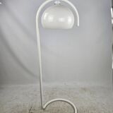 Lampadaire en métal blanc et plastique style futuriste