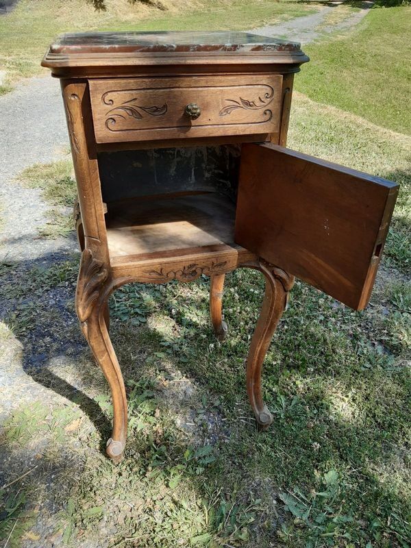 Antique bedside table