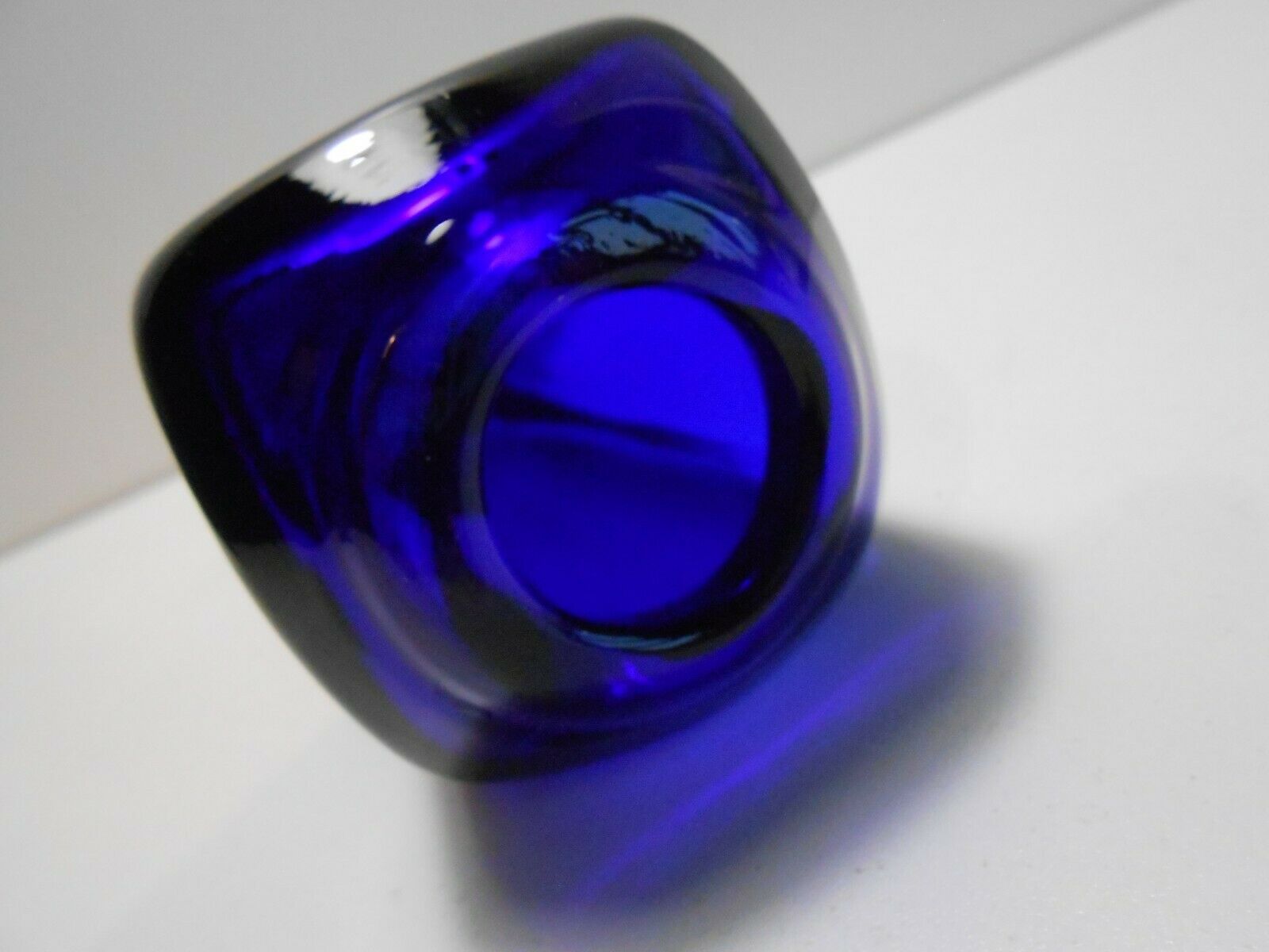Vase soliflore vintage cobalt blue