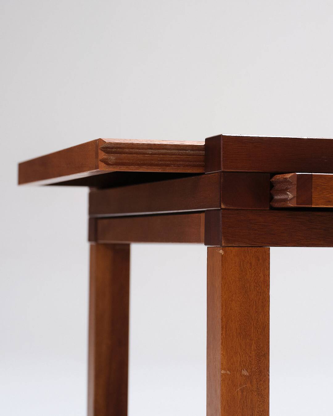Table basse en bois, bernard vuarnesson, 1970s