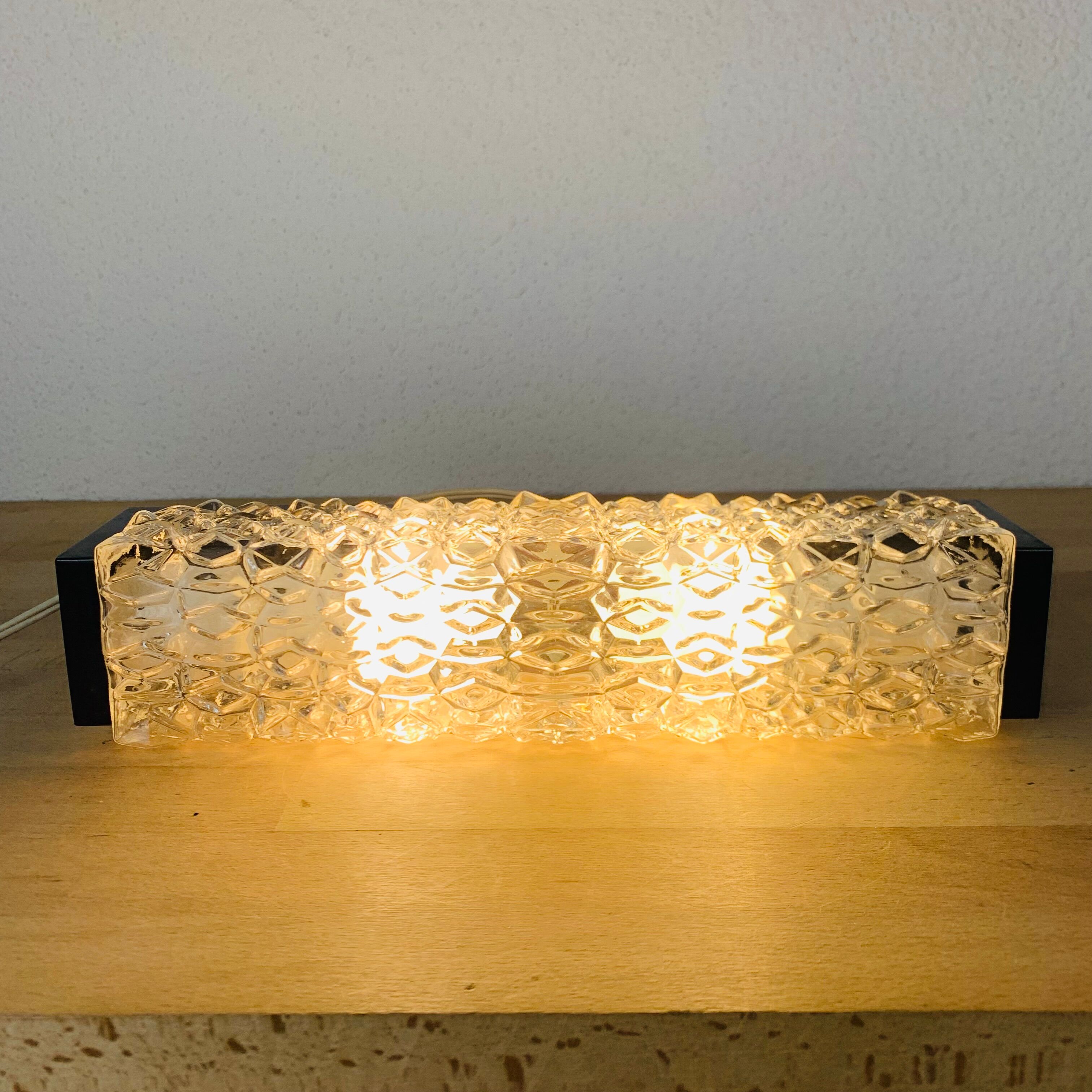 Wall lamp rectangle glass rectangle years 50 RZB Leuchten