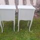 Pair of 1-drawer bedside tables, Louis XV style, Luxembourg green