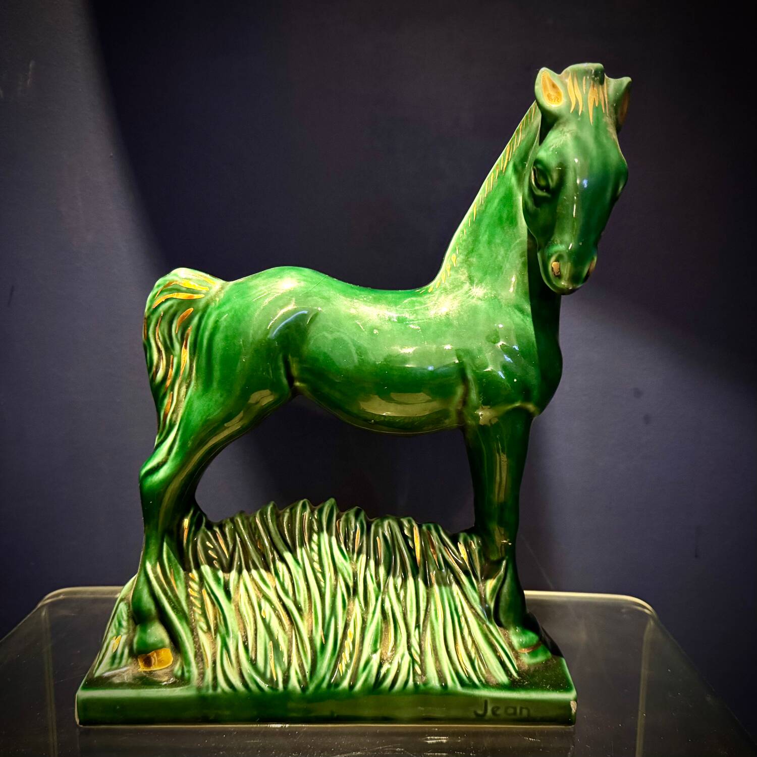 Cheval céramique Art Déco