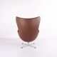 The Egg - Model 3316 - Brown leather - Arne Jacobsen - Fritz Hansen