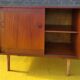 Teak row, sliding doors