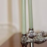 Pair of Vintage Brutalist Style Candle Holder by Stoff Nagel