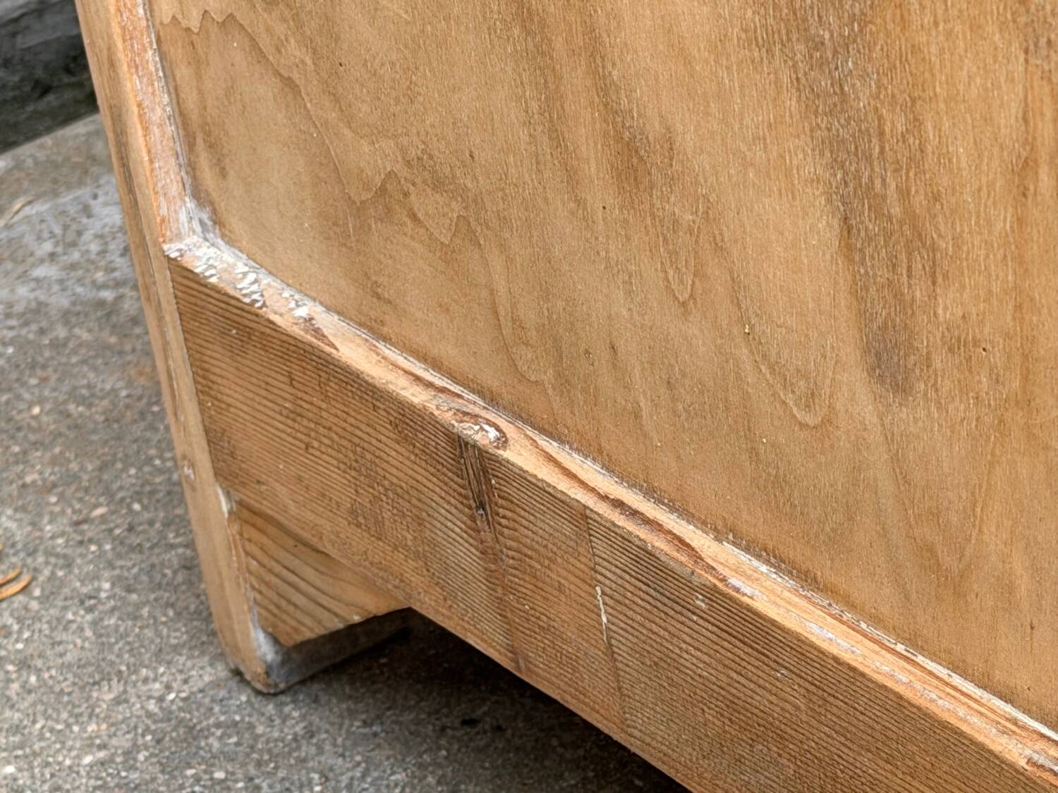 Vintage wooden wardrobe from 1940.