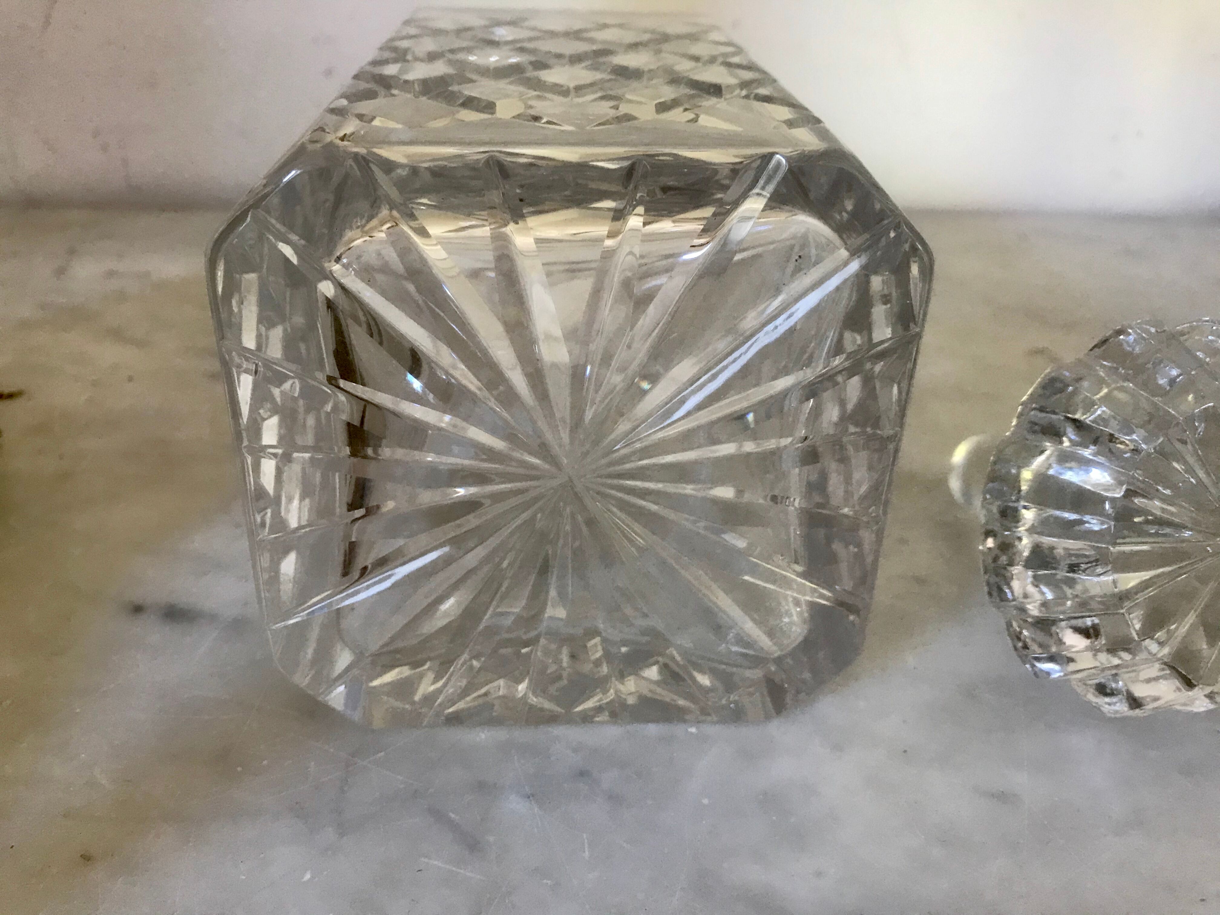 Crystal whisky carafe