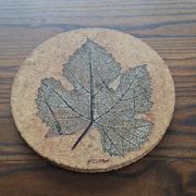 Wall ceramic leaf by Roger Capron, France, 1960s-70s.