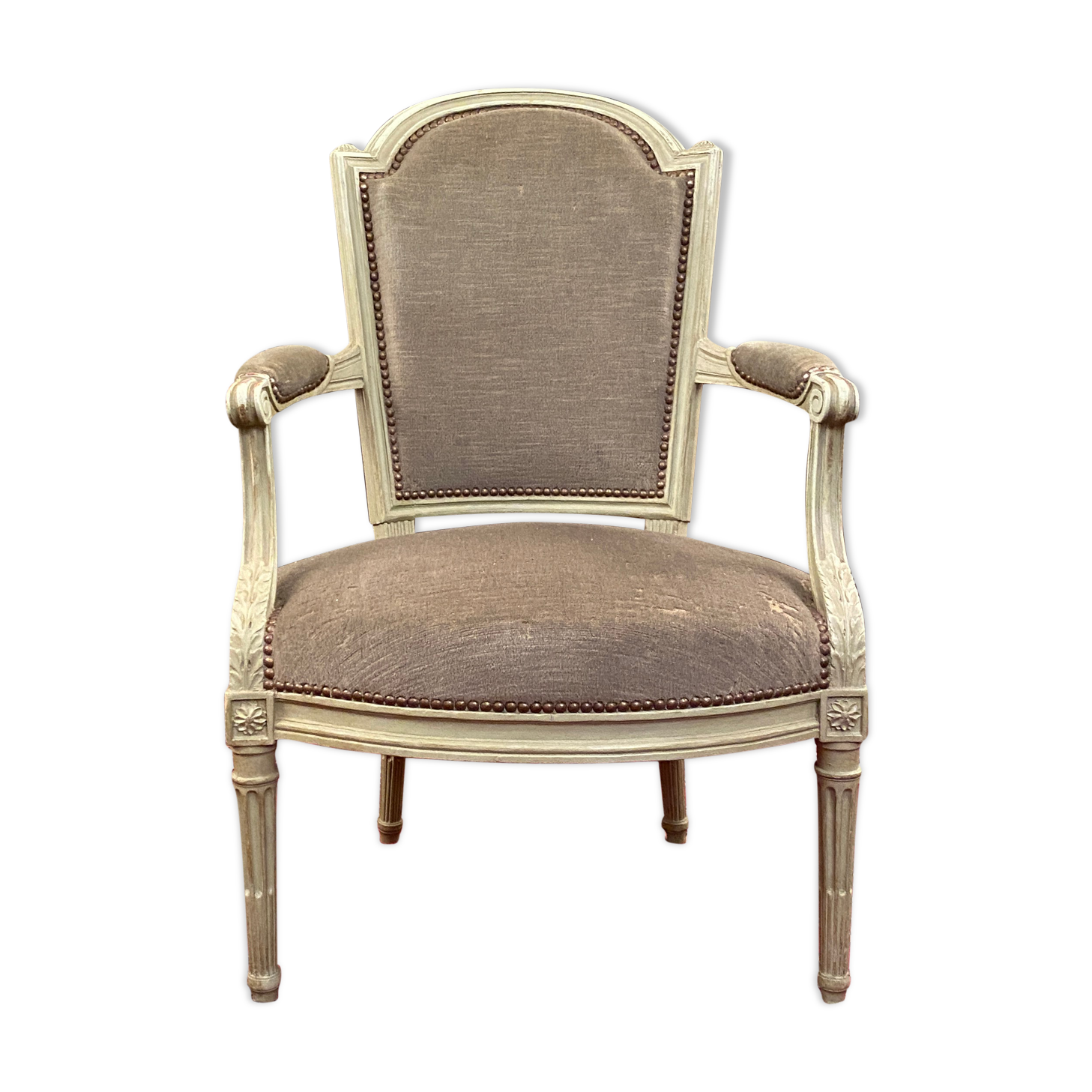 Louis XVI-era armchair Stamp Nicolas Denis Delaisement 18th century