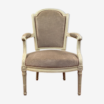 Fauteuil d'époque Louis XVI, estampille Nicolas Denis Delaisement XVIIIeme