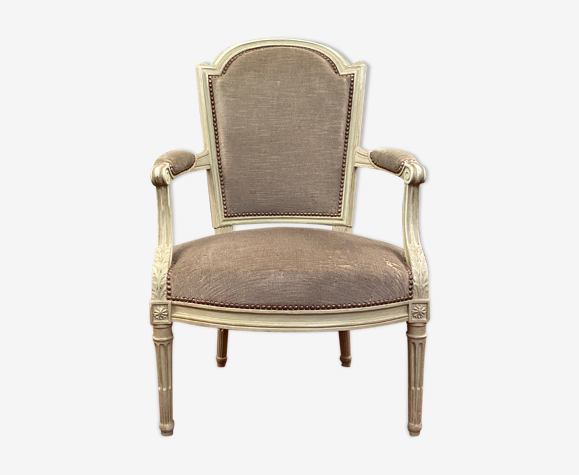 Louis XVI-era armchair Stamp Nicolas Denis Delaisement 18th century