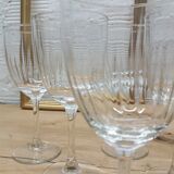Set 6 verres à pied ciselés