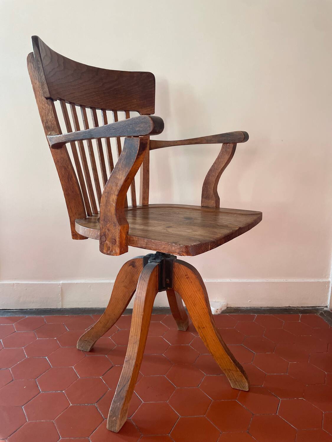 American wooden office chair