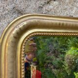 Gilded Louis-Philippe mirror 76 x 55 cm
