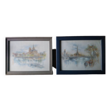 Paris watercolor print "Bernadette Voz"