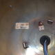Hillebrand ceiling lamp with glass