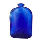 Flacon en verre bleu cobalt grand modèle