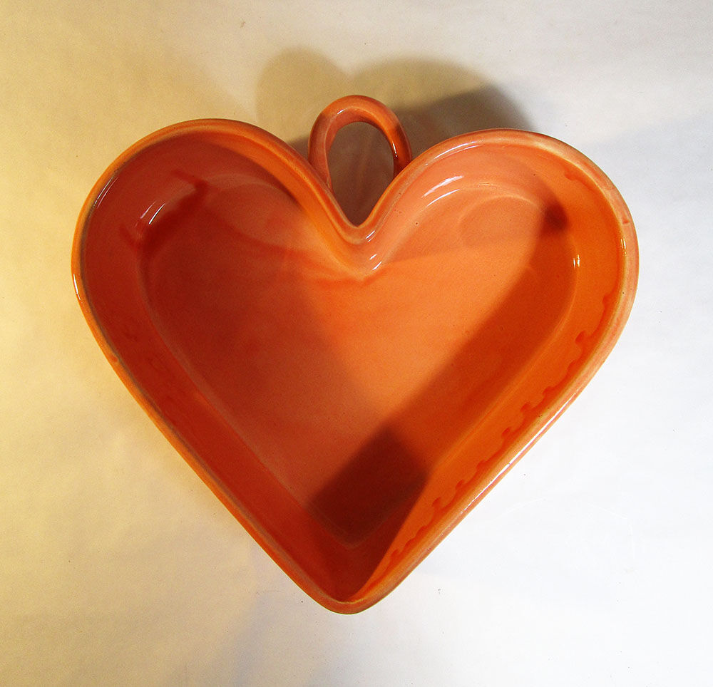 Heart-shaped dish
