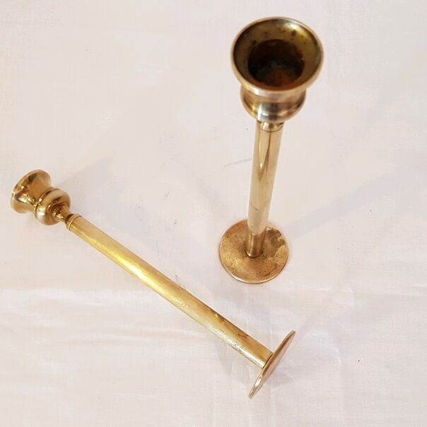Brass candlesticks
