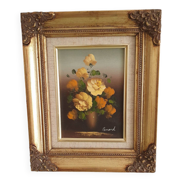 Peinture à l'huile bouquet de roses