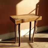 Solid wood side table
