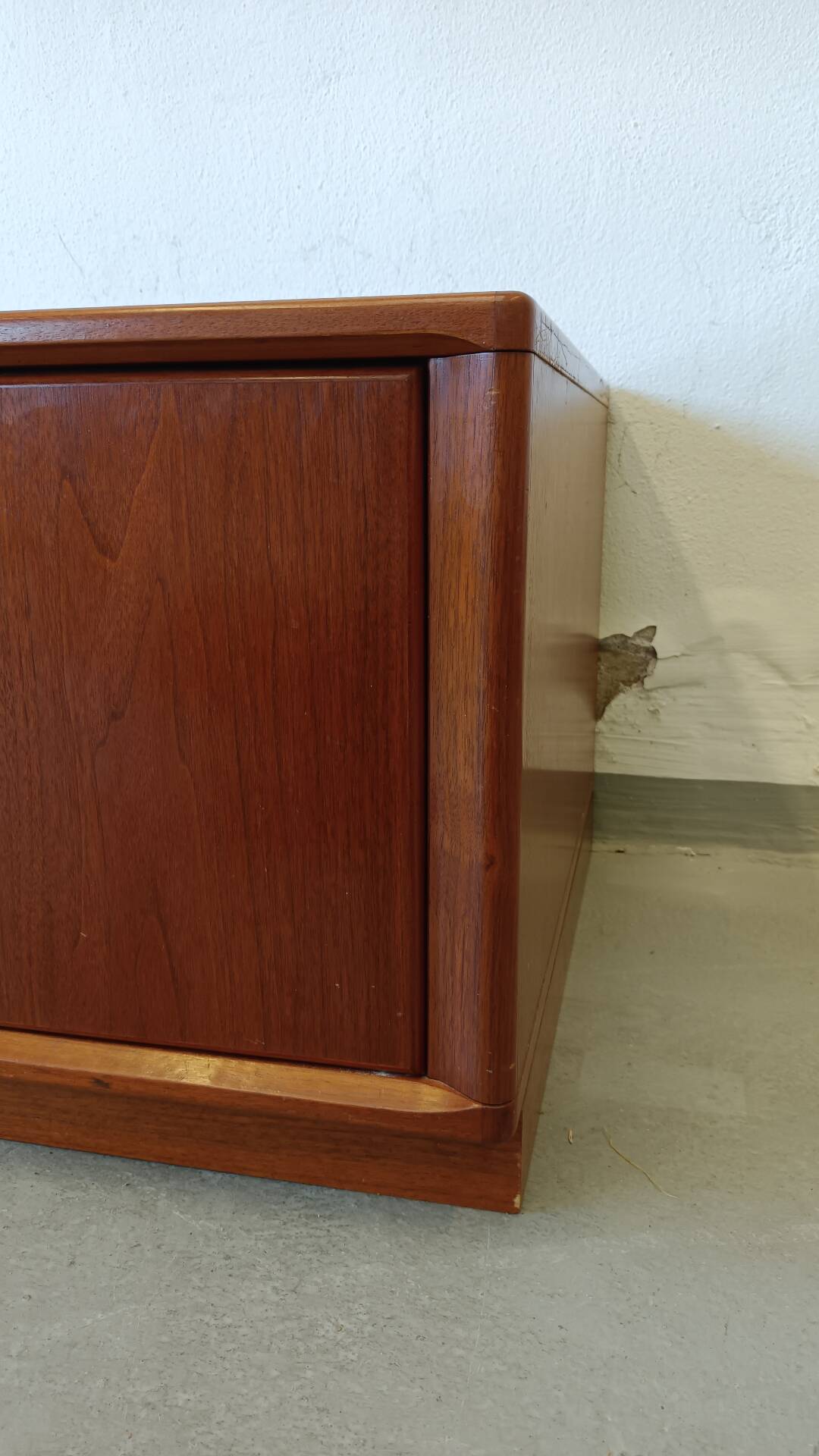 Low teak chest