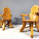 Vintage brutalist armchair, 1960s