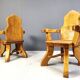 Vintage brutalist armchair, 1960s