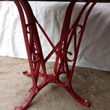 Eiffel style riveted metal garden table