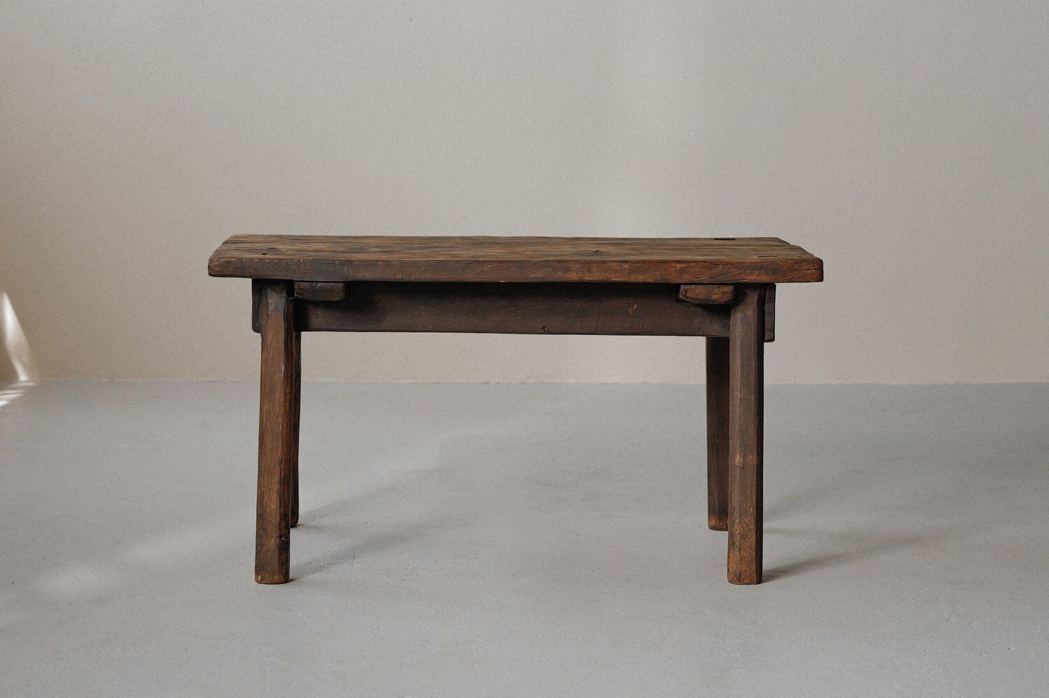 Solid oak farmhouse table, France, circa 1950
