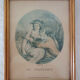 4 old lithographs of the 4 seasons