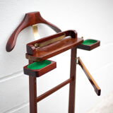 Wood and brass Reguitti valet