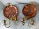 Pair of Napoleon 3 wall lights in copper and brass
