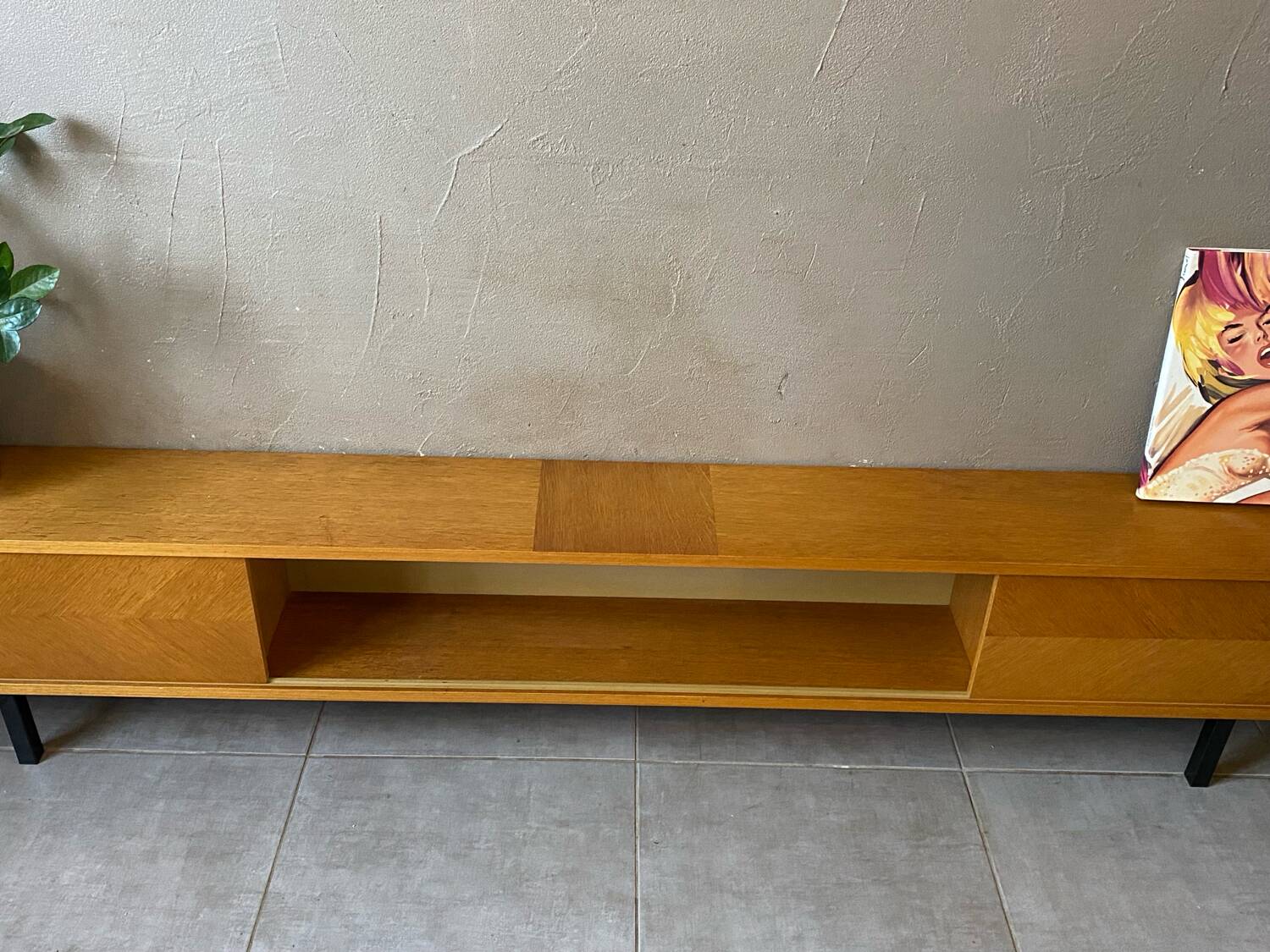 Vintage wooden sideboard (shallow)