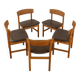 3236 møgensen dining chairs, børge mogensen, fredericia møbelfabrik