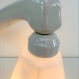 Wall lamp 1930 1940 opaline and porcelain of sarreguemines