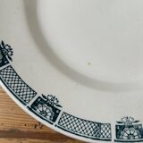 Set of 9 antique flat plates