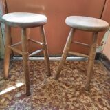 Pair of wooden stools