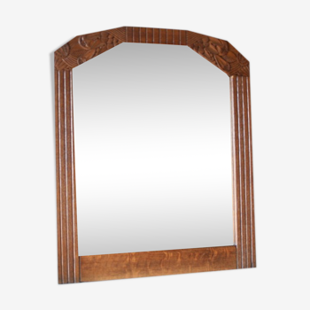 Mirror trumeau wood art deco