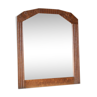 Mirror trumeau wood art deco