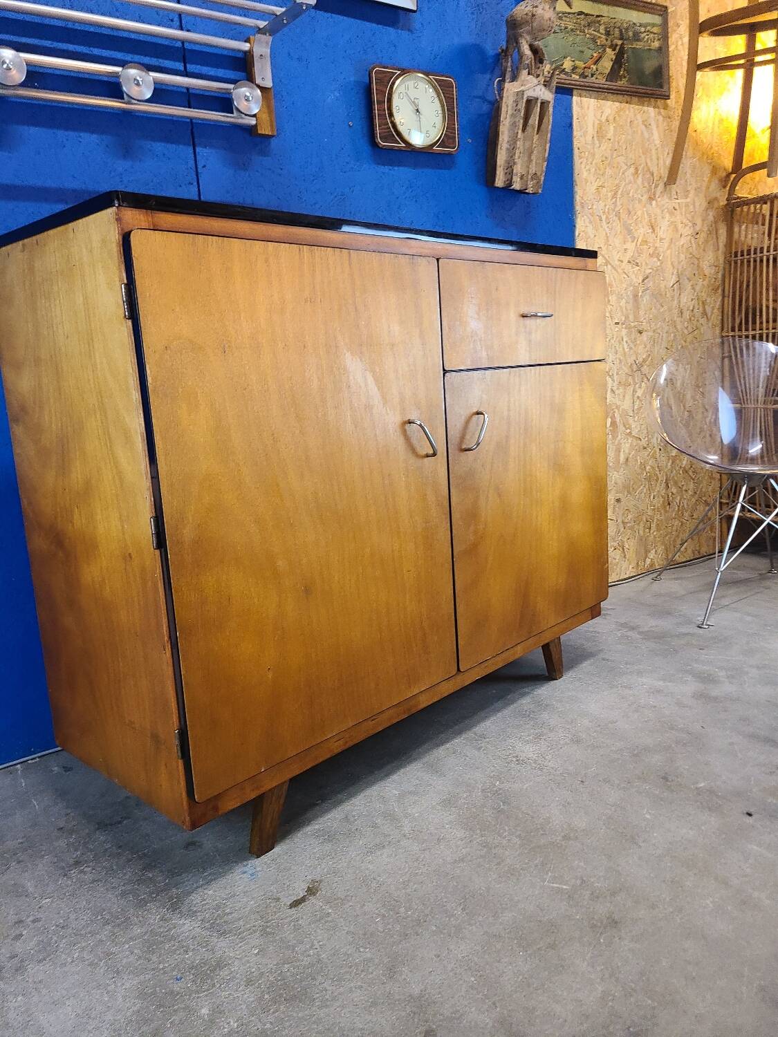 Light wood sideboard, mid-20th century