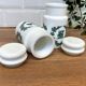 2 opaline glass spice jars