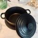Le Creuset casserole nº18 in black cast iron