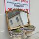 Antique 1960s gold-plated glass mirror