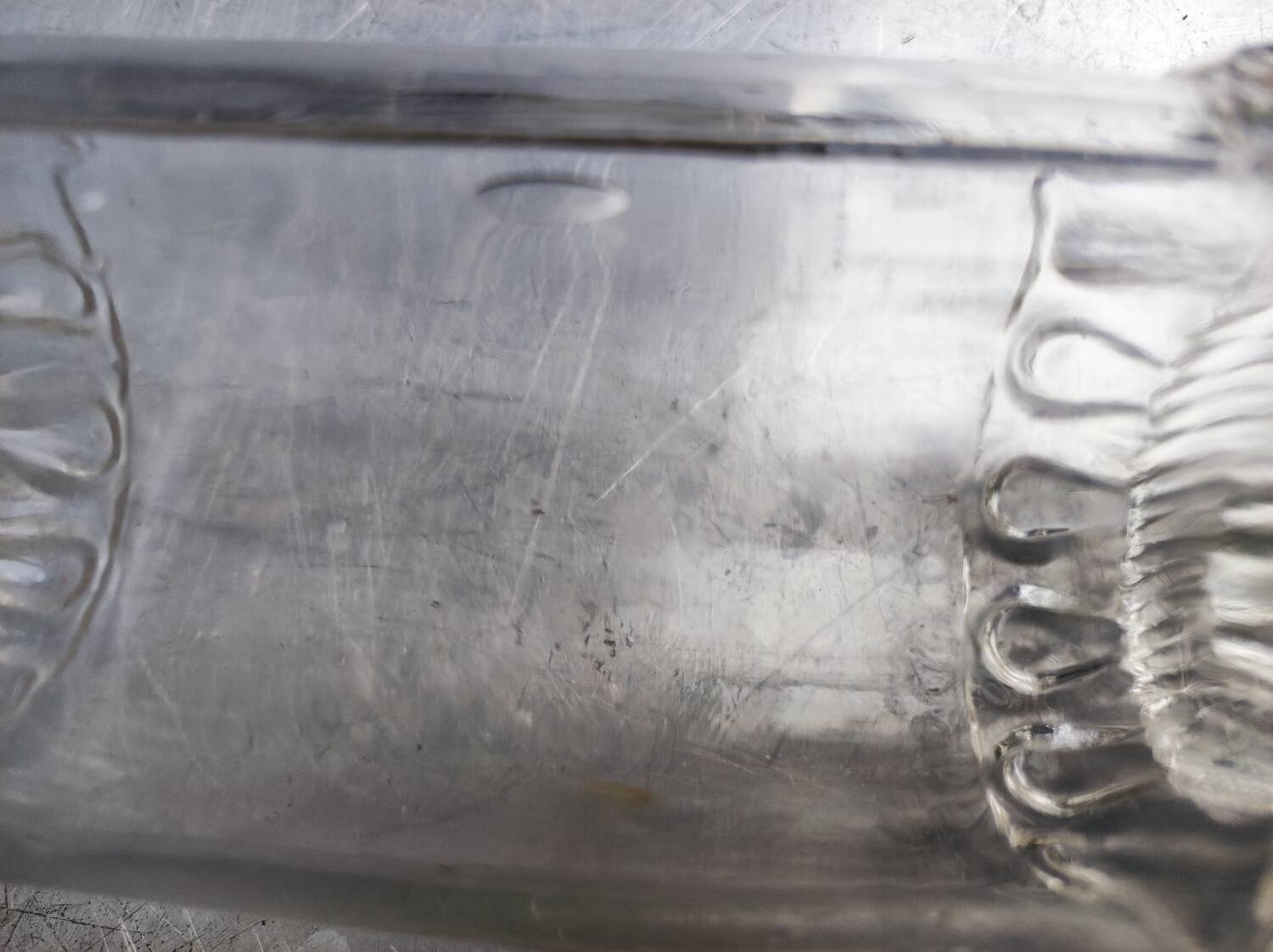 Old blown glass bottle, 19th