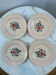 Set of four flat plates Sarreguemines Vosges