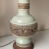 Vintage ceramic foot lamp