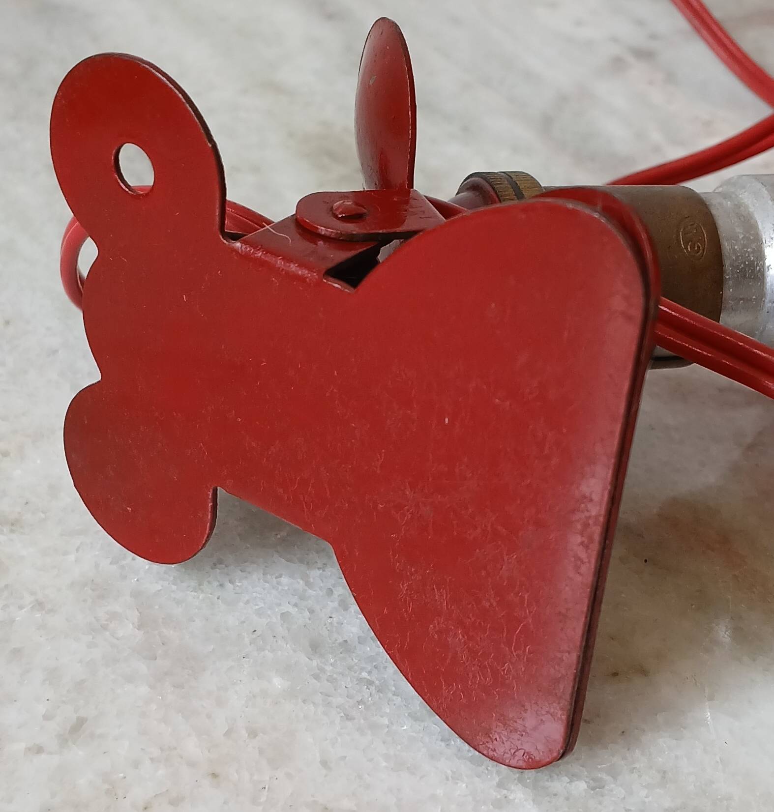 Clamp spotlight & its matching bulb 1950