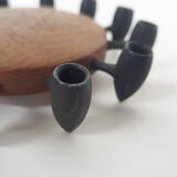 Round Teak and Metal Candleholder by Digsmed, Danish Design, 1964